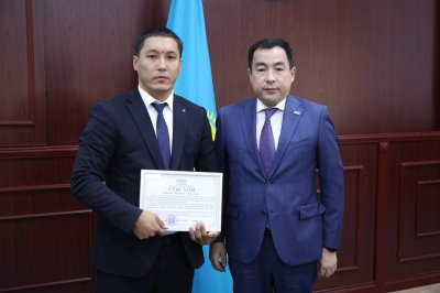 АУДАН ӘКІМІ РЕСПУБЛИКАЛЫҚ СПАРТАКИАДА ЧЕМПИОНЫН МАРАПАТТАДЫ